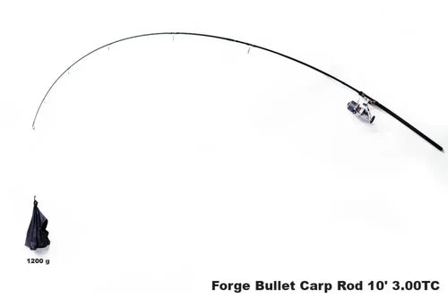 Bullet UC Carp Rod 10' showing 1200g weight