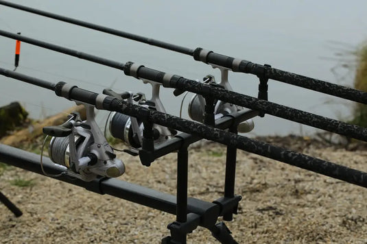 Mini Pod XL 2-3 Rods close up of 3 rod handles in the pod